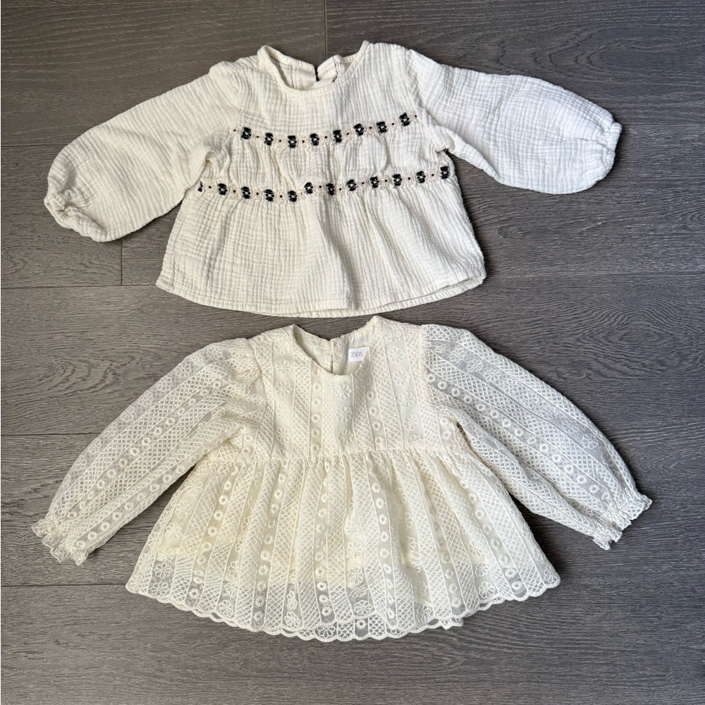 Zara 2 beige blouses